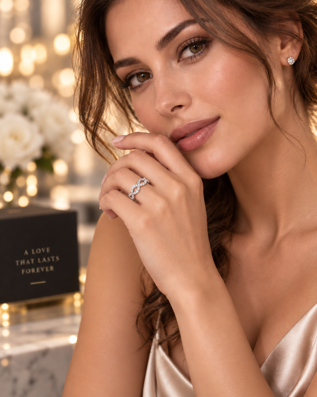 Lab-Grown Diamond 1/2 Infinity Band